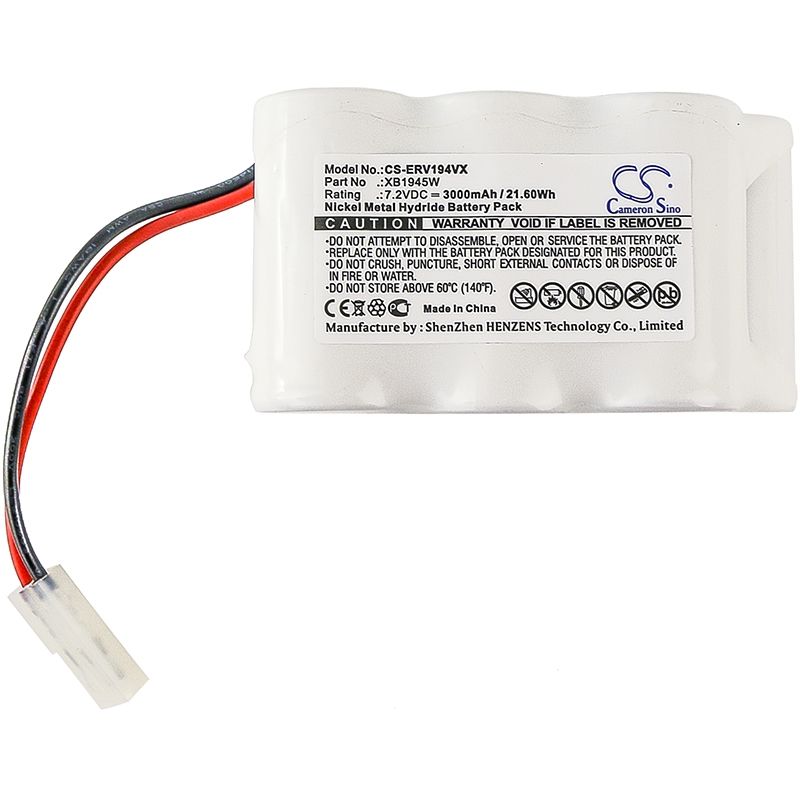 Ni-MH Battery fits Euro Pro, V1945, V1945z, V1945z Sweeper 7.2V, 3000mAh Vacuum Cameron Sino Technology Limited
