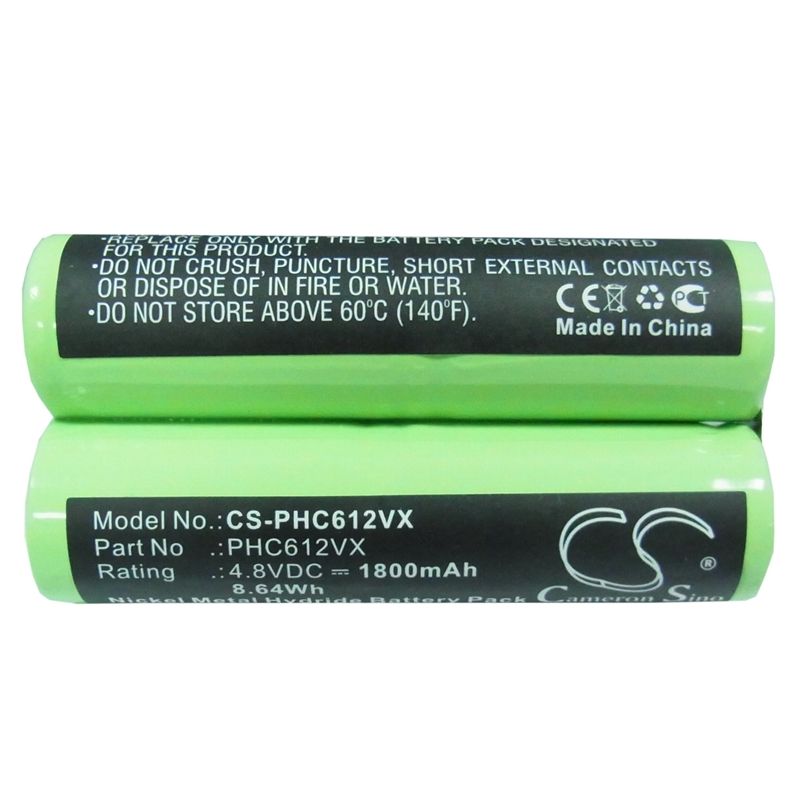 Ni-MH Battery fits Philips, Fc6125 4.8V, 1800mAh Vacuum Cameron Sino Technology Limited