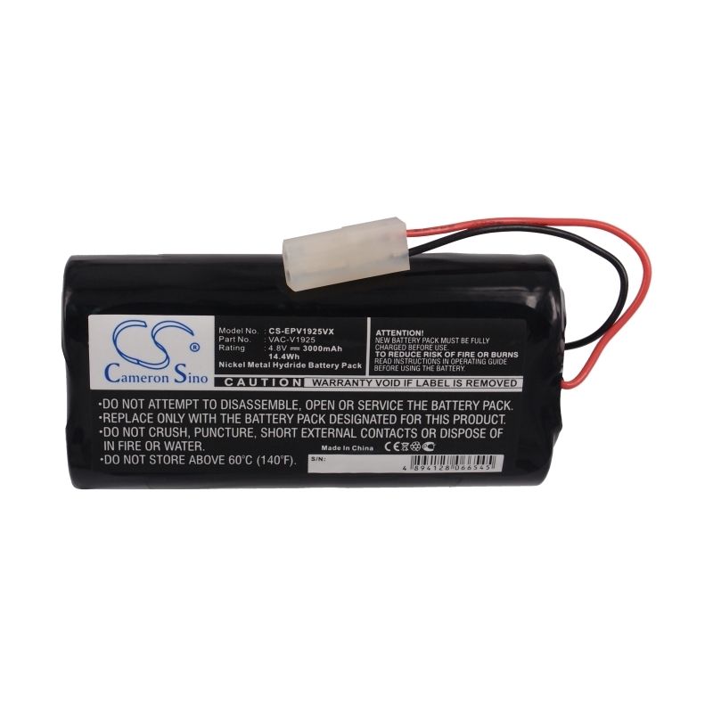 Ni-MH Battery fits Euro Pro, Shark V1925, Shark Xbv1925, Shark 4.8V, 3000mAh Vacuum Cameron Sino Technology Limited