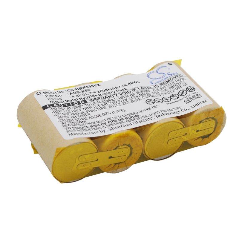 Ni-MH Battery fits Karcher, 1.258-116.0, 1.258-409.0, 50 Display 35 4.8V, 3000mAh Vacuum Cameron Sino Technology Limited
