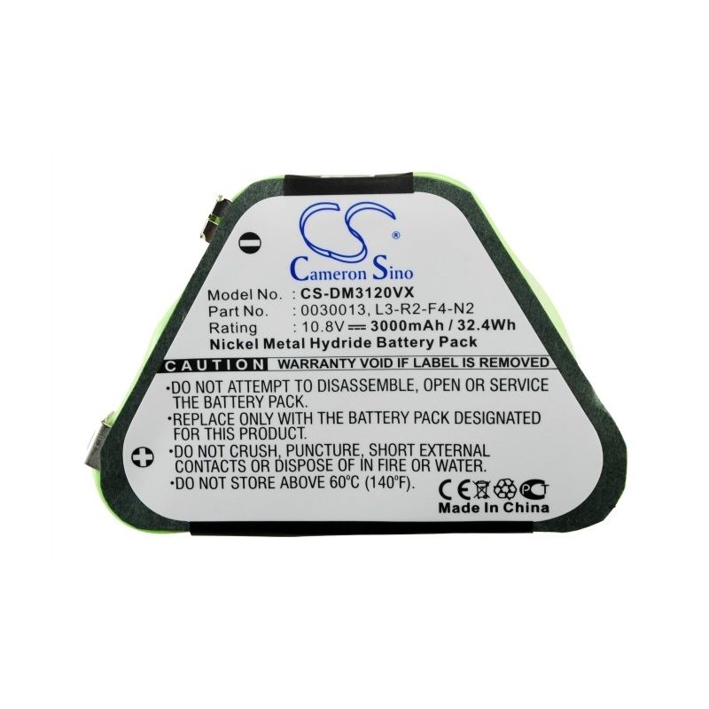 Ni-MH Battery fits Dirt Devil, M030, M3120, 10.8V, 3000mAh Vacuum Cameron Sino Technology Limited