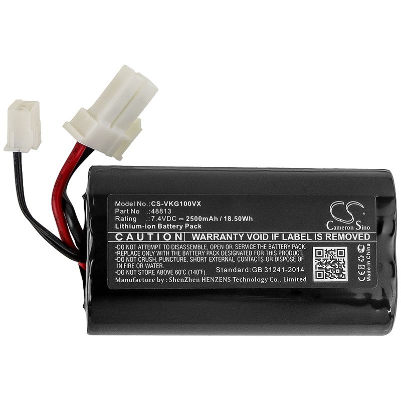 Li-ion Battery fits Vorwerk, Kobold Vg100, Vorwerk 7.4V, 2500mAh Vacuum Cameron Sino Technology Limited