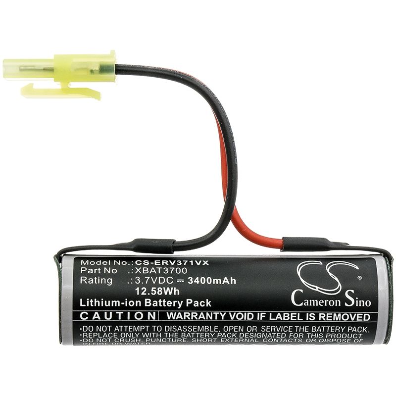 Li-ion Battery fits Shark, Cordless Rechargeable Hard Floor Sweeper V3700uk, V3700, V3700uk 3.7V, 3400mAh Vacuum Cameron Sino Technology Limited