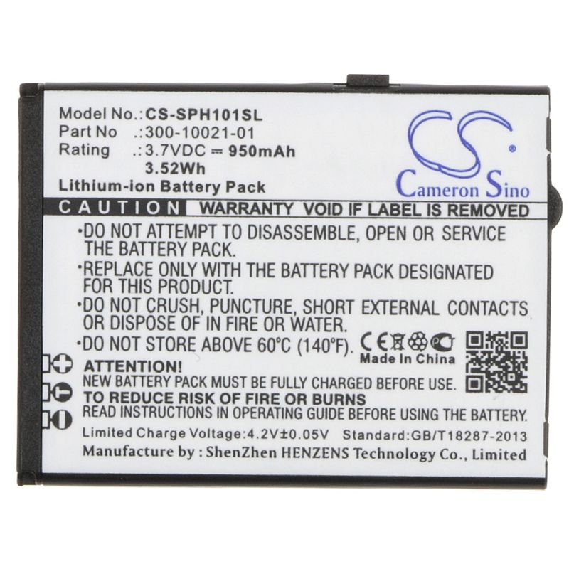 Li-ion Battery fits Netgear, Sph-101, Netgear 3.7V, 950mAh VoIP Phone Cameron Sino Technology Limited