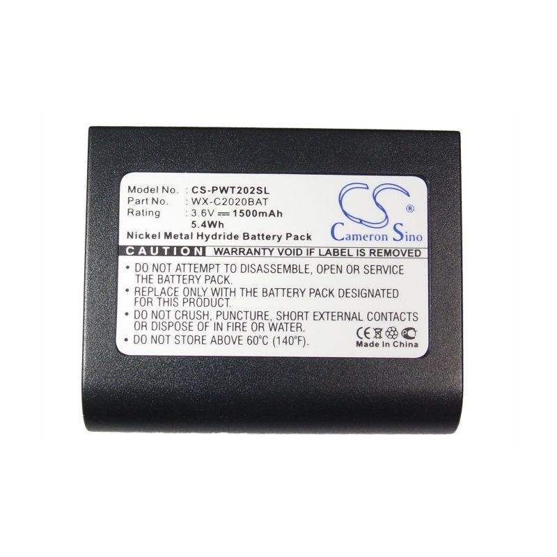 Ni-MH Battery fits Panasonic, Ultraplex Ii, Wx-ct2020, 3.6V, 1500mAh Wireless Headset Cameron Sino Technology Limited