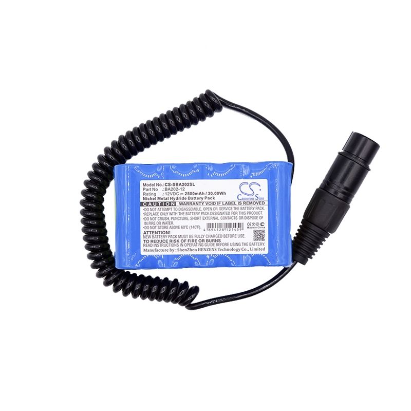 Ni-MH Battery fits Sennheiser, Ba202-sys, Hmdc 200, Hmec 12V, 2500mAh Wireless Headset Cameron Sino Technology Limited