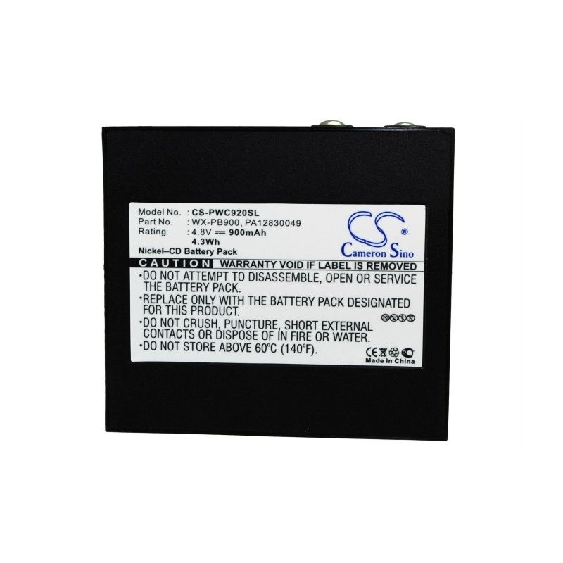 Ni-CD Battery fits Panasonic, Pb-900i, Wx-c1020, Wx-c920 4.8V, 900mAh Wireless Headset Cameron Sino Technology Limited