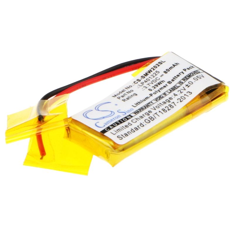 Li-polymer Battery Fits Sony, Nwz-w202, Sbh80, 3.7v, 80mah Wireless Headset Cameron Sino Technology Limited