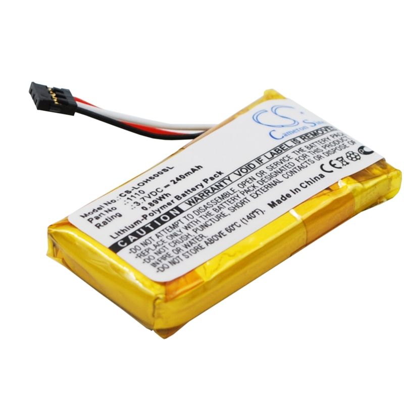 Li-Polymer Battery fits Logitech, H600, Logitech 3.7V, 240mAh Wireless Headset Cameron Sino Technology Limited