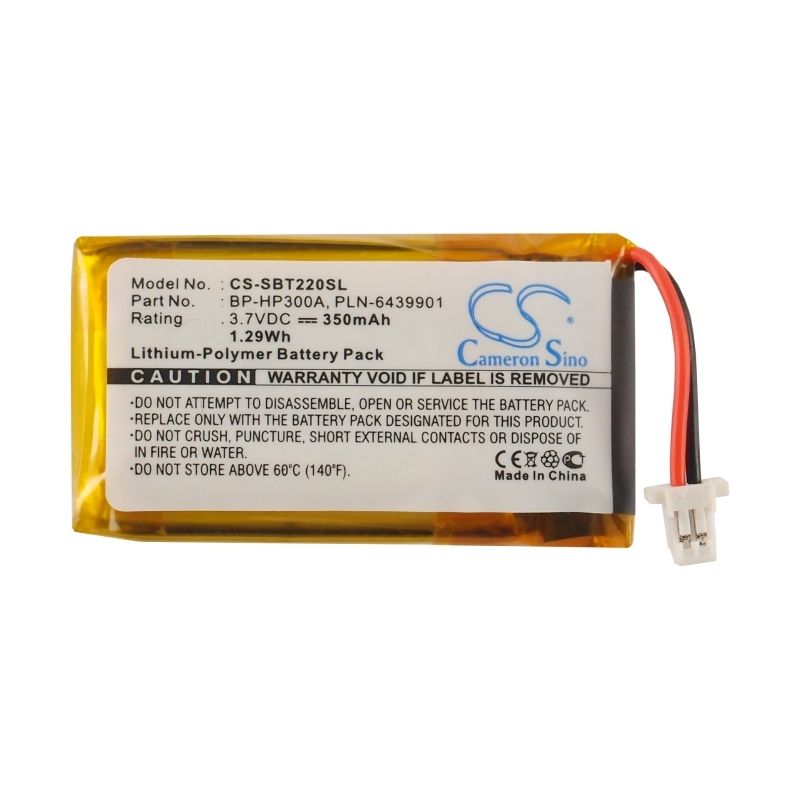 Li-Polymer Battery fits Sony, Bt22, Bt-22, Dr-bt22 3.7V, 350mAh Wireless Headset Cameron Sino Technology Limited