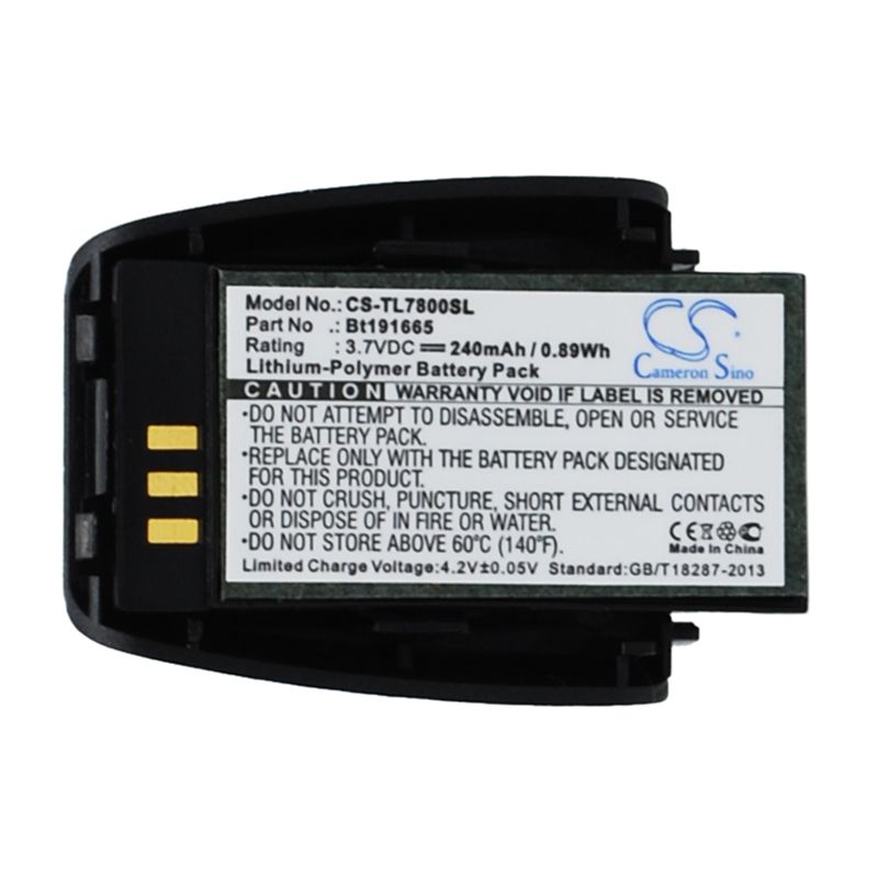 Li-polymer Battery Fits At&t, Sb3014, Tl7800, Tl-7800 3.7v, 240mah Wireless Headset Cameron Sino Technology Limited