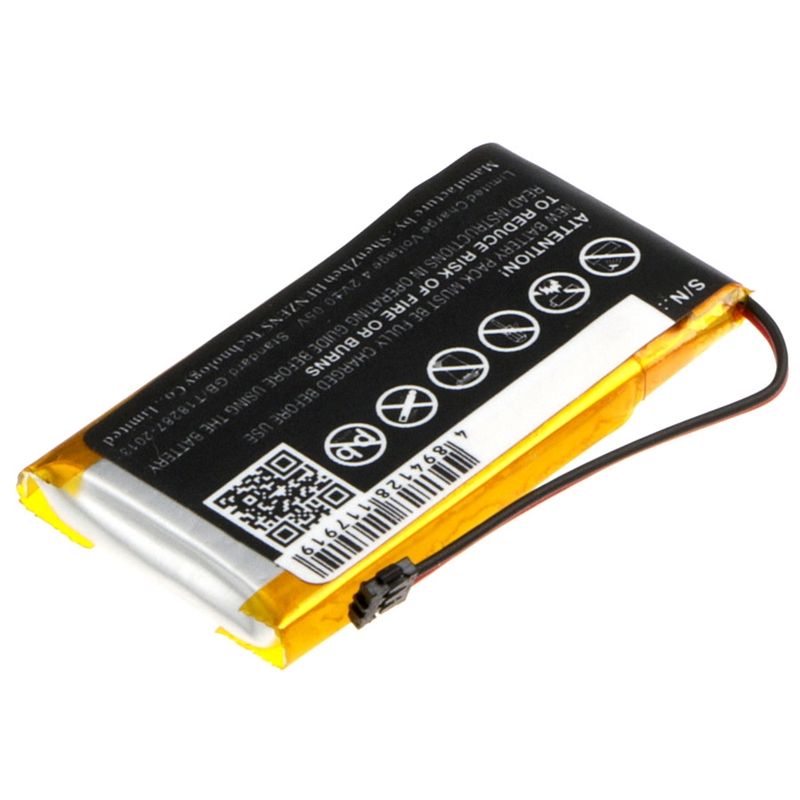 Li-Polymer Battery fits Htc, Mini Bl R120 Bluetooth Media Handset, Htc 3.7V, 300mAh Wireless Headset Cameron Sino Technology Limited