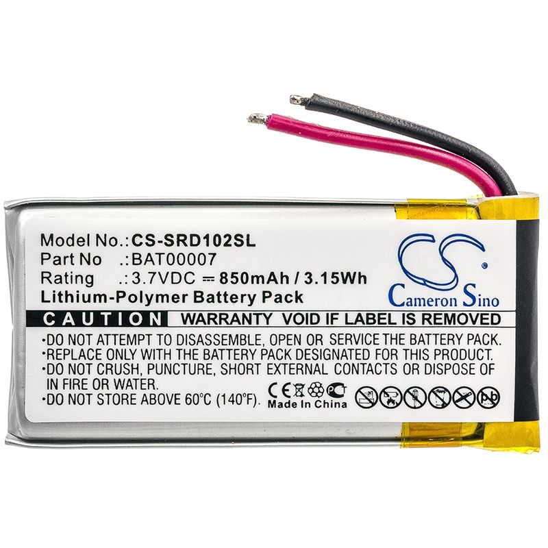 Li-polymer Battery Fits Cardo, Packtalk Duo, Scala Rider Packtalk, Srpt0102 3.7v, 850mah Wireless Headset Cameron Sino Technology Limited