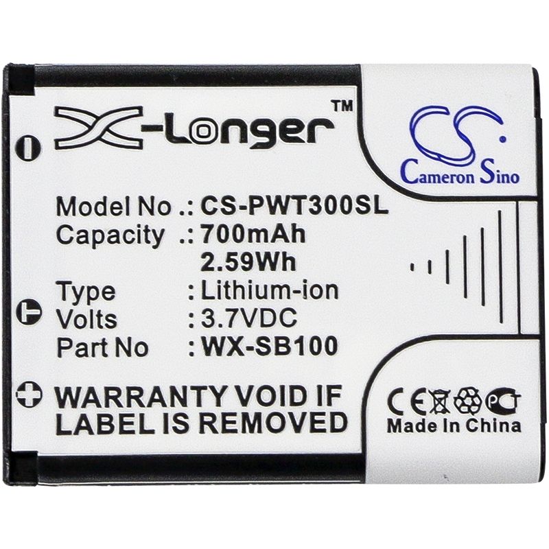 Li-ion Battery fits Panasonic, Attune Ii Hd3, Wx-ch455, Wx-st100 3.7V, 700mAh Wireless Headset Cameron Sino Technology Limited