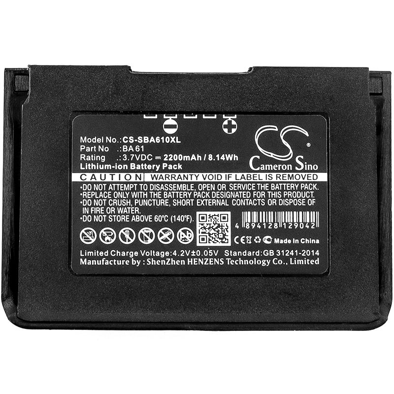 Li-ion Battery fits Sennheiser, Sk9000, Sk9000 Bodypack Transmitters, 3.7V, 2200mAh Wireless Headset Cameron Sino Technology Limited