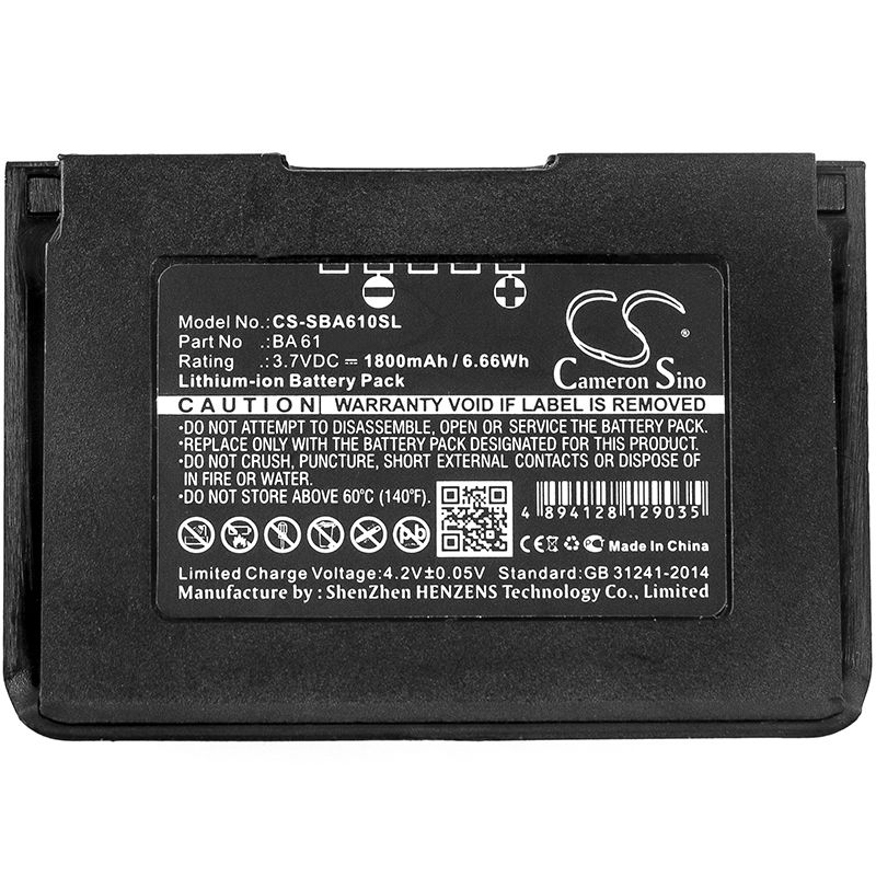 Li-ion Battery Fits Sennheiser, Sk9000, Sk9000 Bodypack Transmitters, 3.7v, 1800mah Wireless Headset Cameron Sino Technology Limited