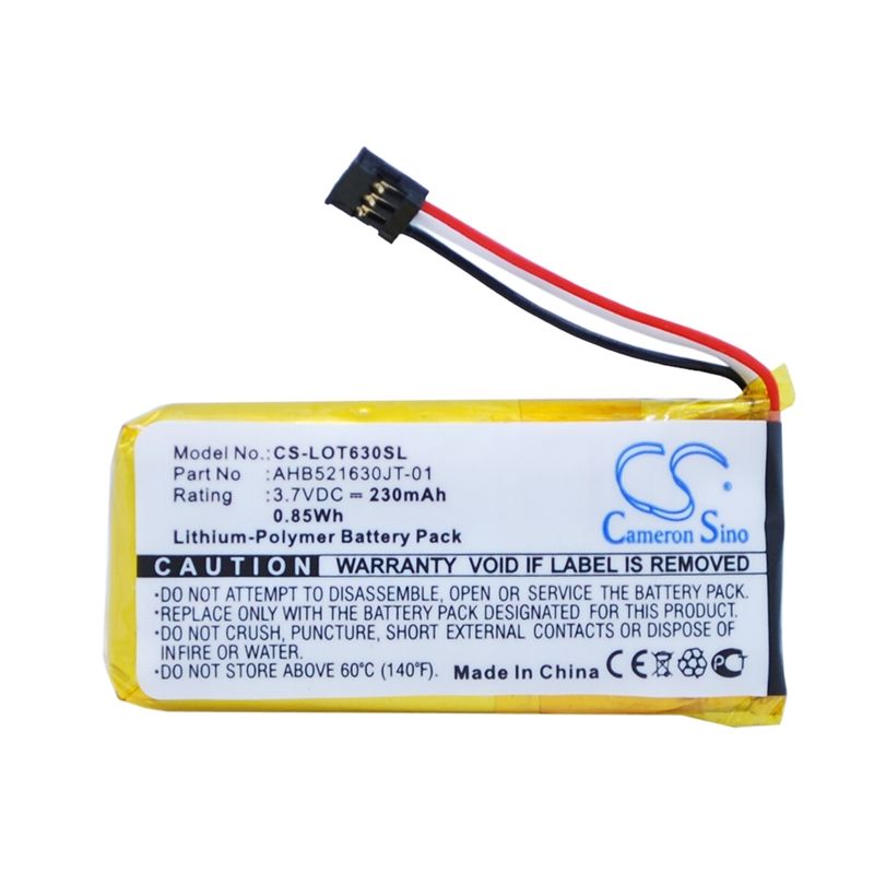 Li-polymer Battery Fits Logitech, H600, N-r0044, Ultrathim Touch Mouse T630 3.7v, 230mah Keyboard,Mouse Cameron Sino Technology Limited