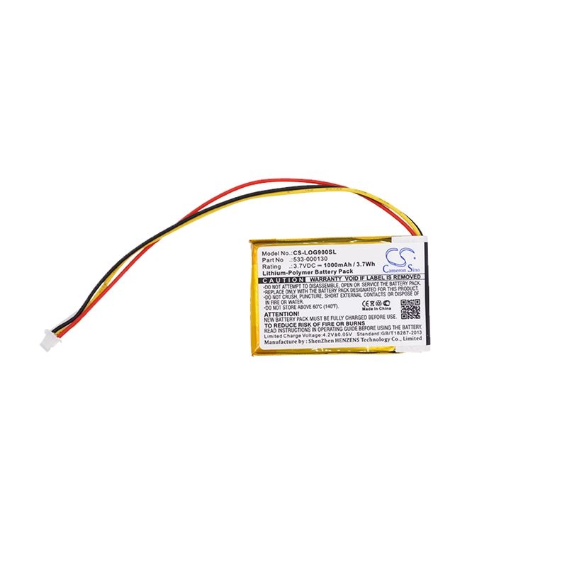 Li-polymer Battery Fits Logitech, G403, G900, 3.7v, 1000mah Keyboard,Mouse Cameron Sino Technology Limited