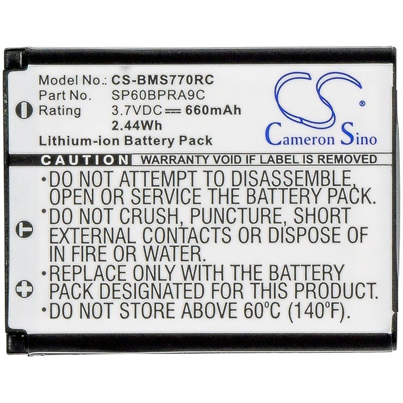Li-ion Battery Fits Sony, Bluetooth Laser Mouse, Vgp-bms77, 3.7v, 660mah Cordless Phone Cameron Sino Technology Limited
