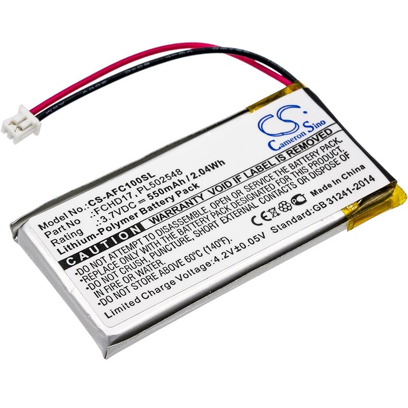 Li-Polymer Battery fits Acme, Carc, Flycamone 720p, Flycamone Hd 3.7V, 550mAh Camera Cameron Sino Technology Limited