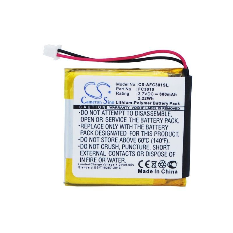 Li-Polymer Battery fits Acme, Fc3010, Flycam3 3.7V, 600mAh Camera Cameron Sino Technology Limited