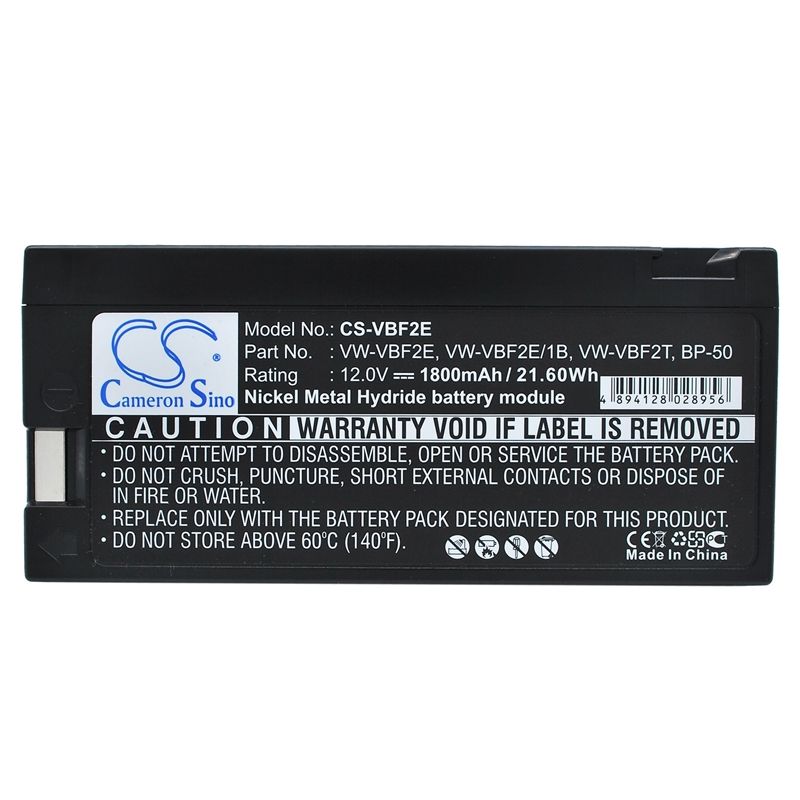 Ni-mh Battery Fits Bauer-bosch, Vcc-516, Vcc-526, Vcc-550 12.0v, 1800mah Camera Cameron Sino Technology Limited