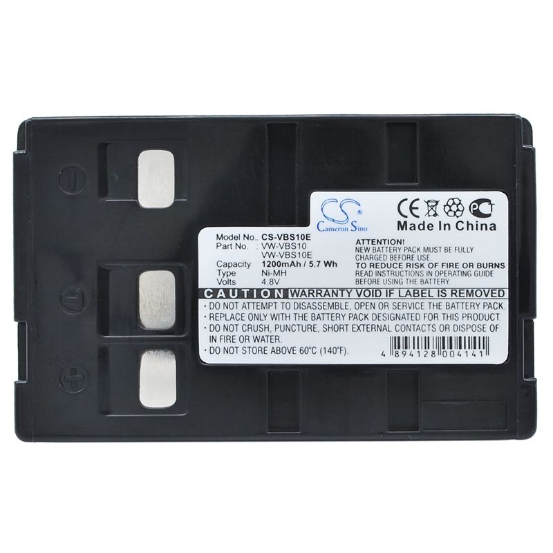 Ni-MH Battery fits Blaupunkt, Scr-250, Panasonic, Nv-a1 4.8V, 1200mAh Camera Cameron Sino Technology Limited