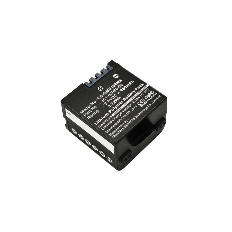 Li-polymer Battery Fits Garmin, Virb X, Virb X Compact, Virb Xe 3.8v, 980mah Camera Cameron Sino Technology Limited