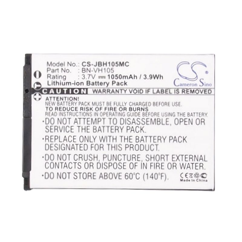 Li-ion Battery fits Jvc, Adixxion, Adixxion Action, Gc-xa1 3.7V, 1050mAh Camera Cameron Sino Technology Limited