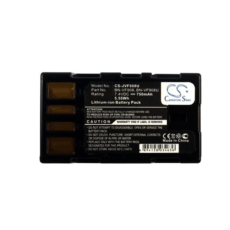 Li-ion Battery fits Jvc, Gz-x900, Gz-x900ek, Gz-x900u 7.4V, 750mAh Camera Cameron Sino Technology Limited
