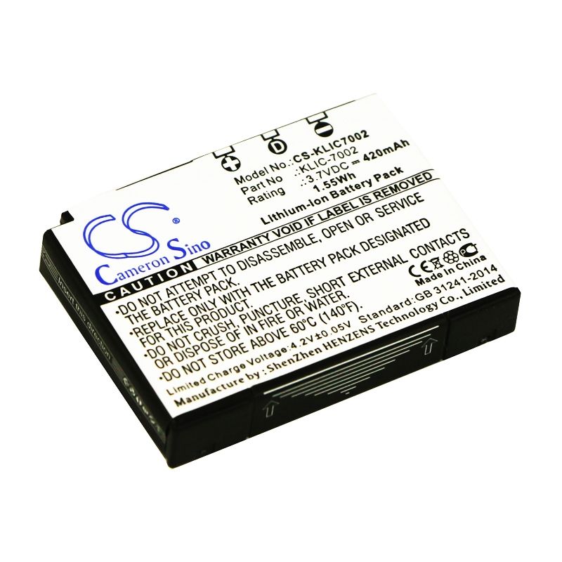 Li-ion Battery Fits Kodak, Easyshare V530, Easyshare V530 Zoom, Easyshare V603 3.7v, 420mah Home Electronics Cameron Sino Technology Limited (Suspended)