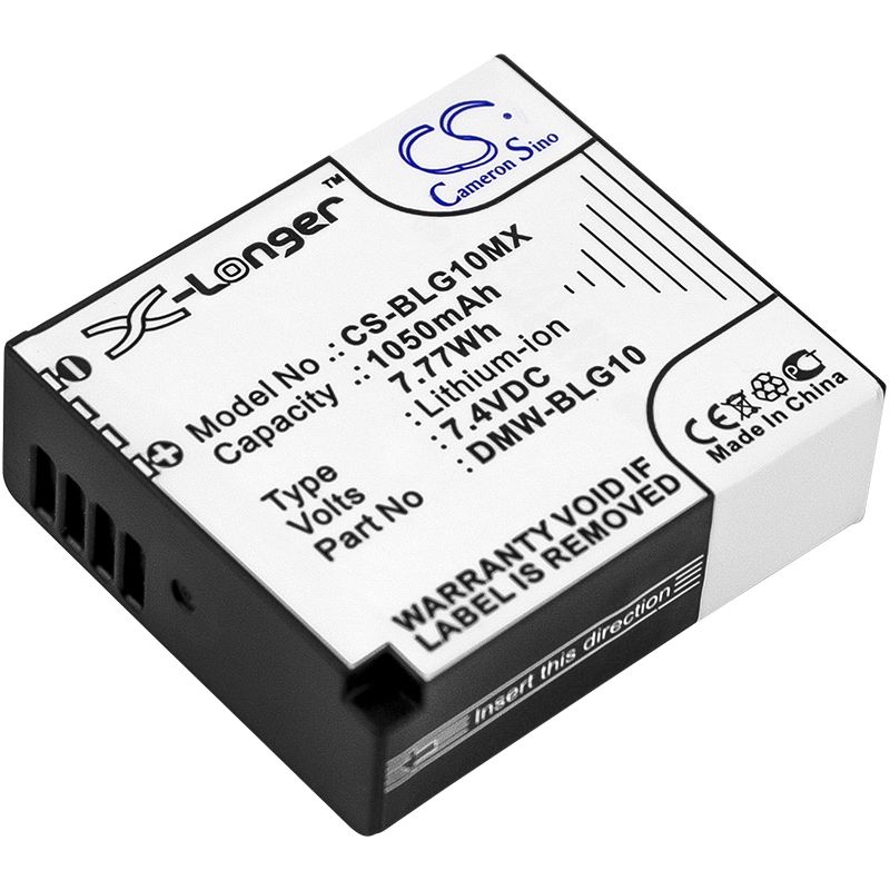 Li-ion Battery fits Leica, D-lux Type 109, Panasonic, Lumix Dmc-gf3 7.4V, 1050mAh Camera Cameron Sino Technology Limited