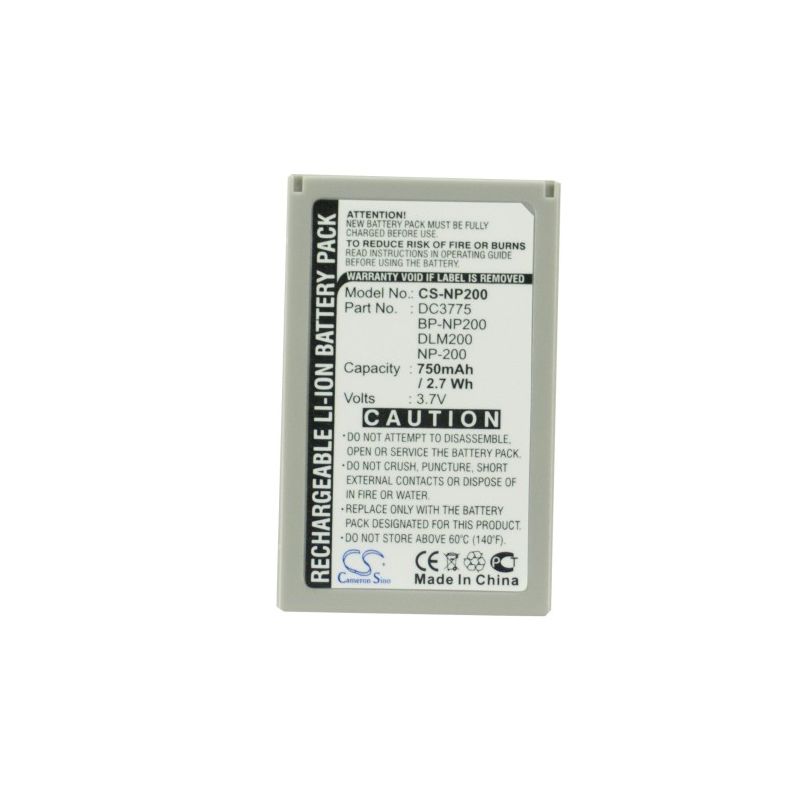 Li-ion Battery fits Minolta, Dimage X, Dimage Xg, Dimage Xi 3.7V, 750mAh Camera Cameron Sino Technology Limited