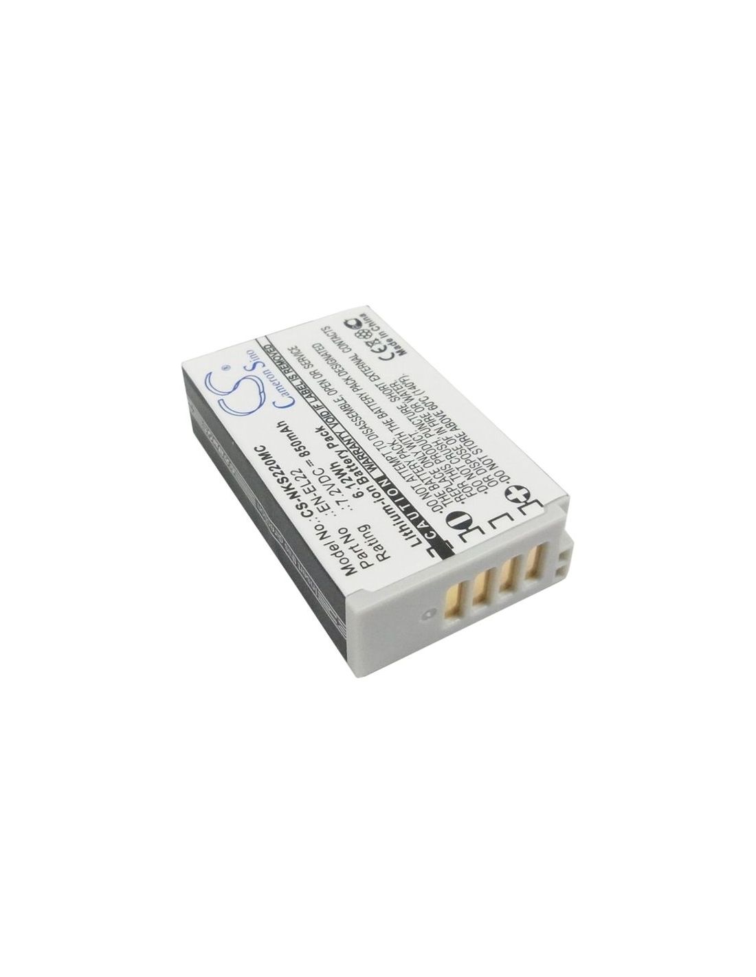 Li-ion Battery fits Nikon, 1 J4, 1 S2 7.2V, 850mAh Camera Cameron Sino Technology Limited