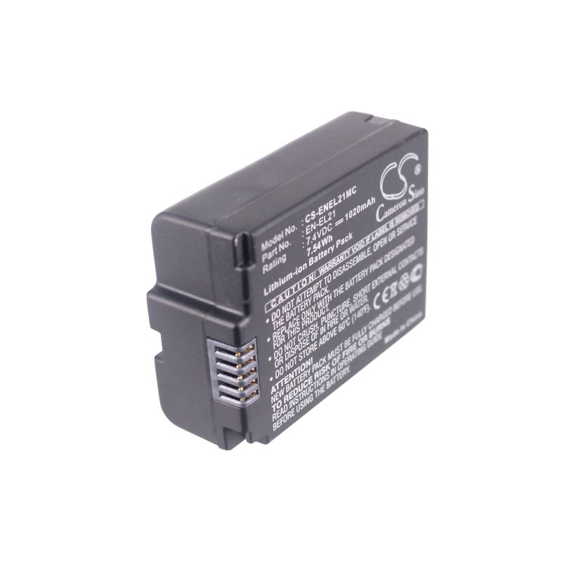 Li-ion Battery fits Nikon, 1 V2 7.4V, 1020mAh Camera Cameron Sino Technology Limited