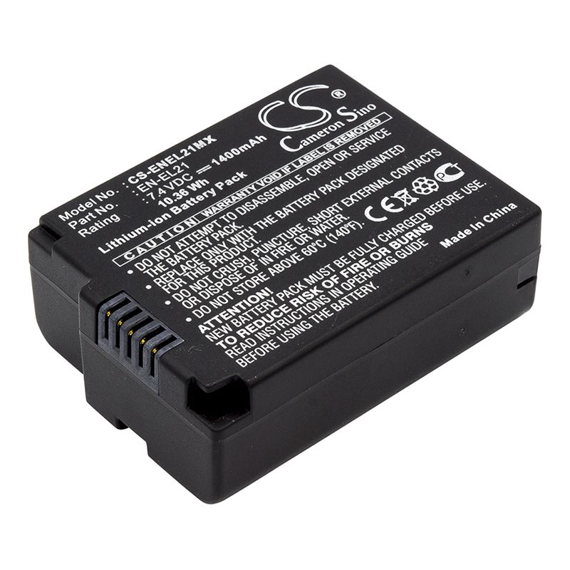 Li-ion Battery fits Nikon, 1 V2 7.4V, 1400mAh Camera Cameron Sino Technology Limited