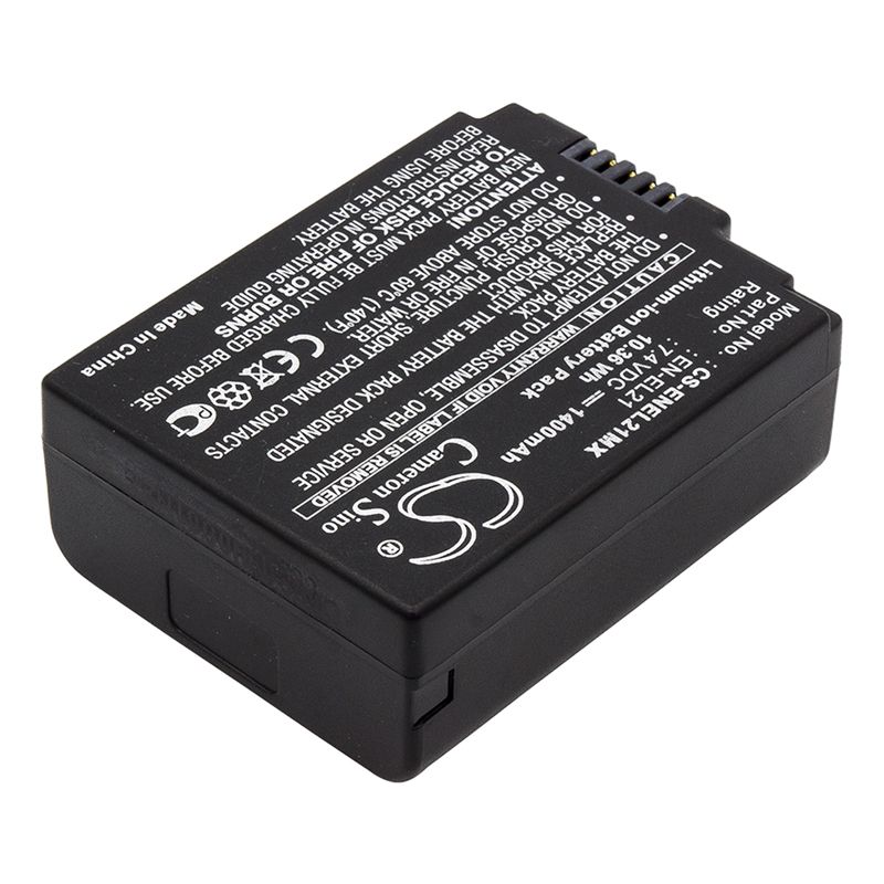 Li-ion Battery fits Nikon, 1 V2 7.4V, 1400mAh Camera Cameron Sino Technology Limited