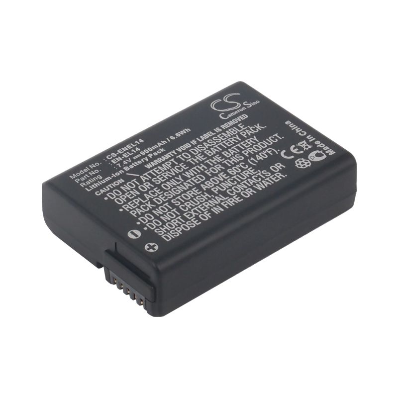Li-ion Battery fits Nikon, Coolpix P7000, Coolpix P7100, Coolpix P7700 7.4V, 900mAh Camera Cameron Sino Technology Limited