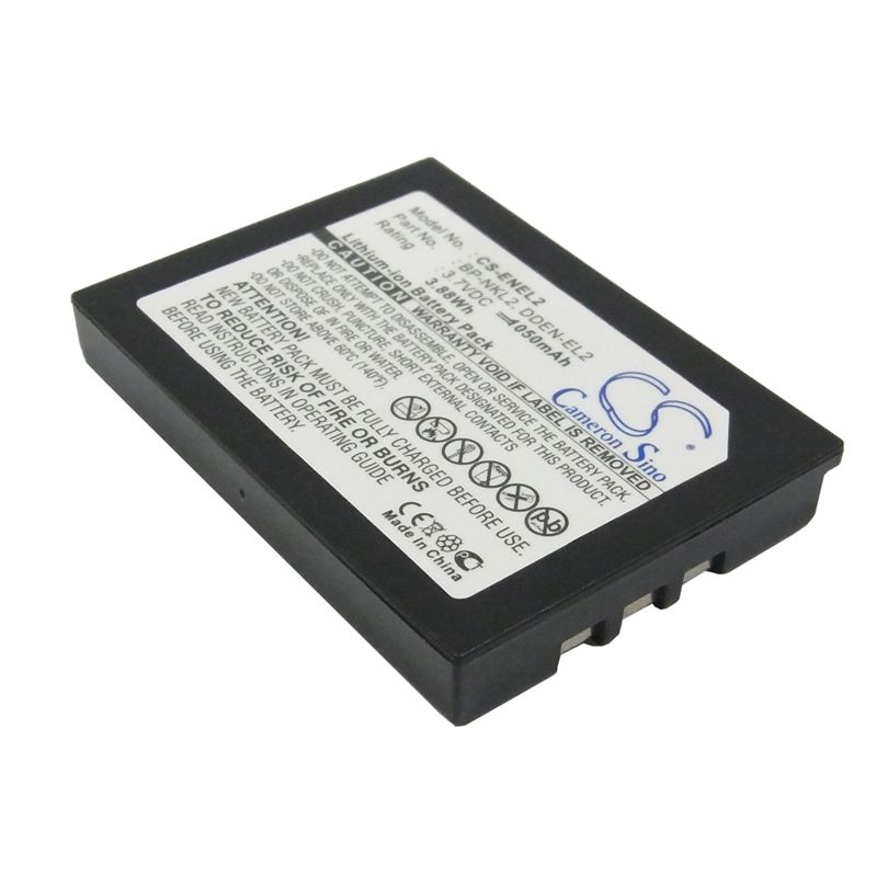 Li-ion Battery fits Nikon, Coolpix 2500, Coolpix 3500, Coolpix Sq 3.7V, 1050mAh Camera Cameron Sino Technology Limited