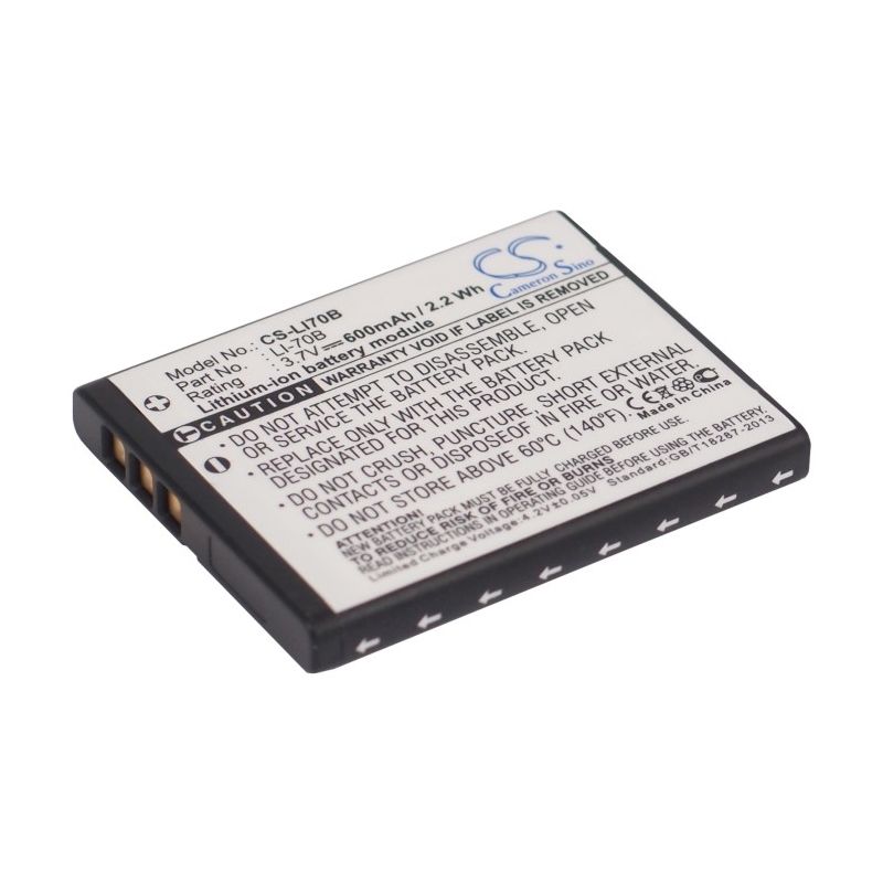Li-ion Battery Fits Olympus, Fe-4020, Fe-4040, Vg-110 3.7v, 600mah Camera Cameron Sino Technology Limited