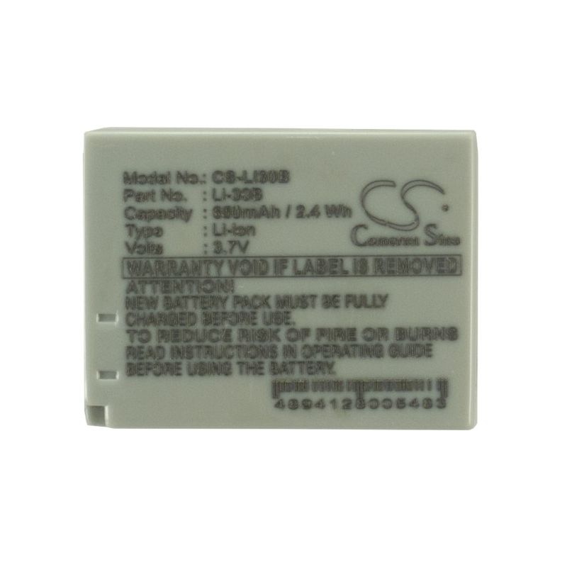 Li-ion Battery fits Olympus, Stylus Verve Digital, Stylus Verve Digital S, U-mini Digital 3.7V, 650mAh Home Electronics Cameron Sino Technology Limited (Suspended)