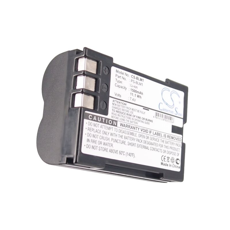 Li-ion Battery fits Olympus, C-7070, C-8080 Wide Zoom, Camedia C-5060 Wide Zoom 7.4V, 1500mAh Camera Cameron Sino Technology Limited