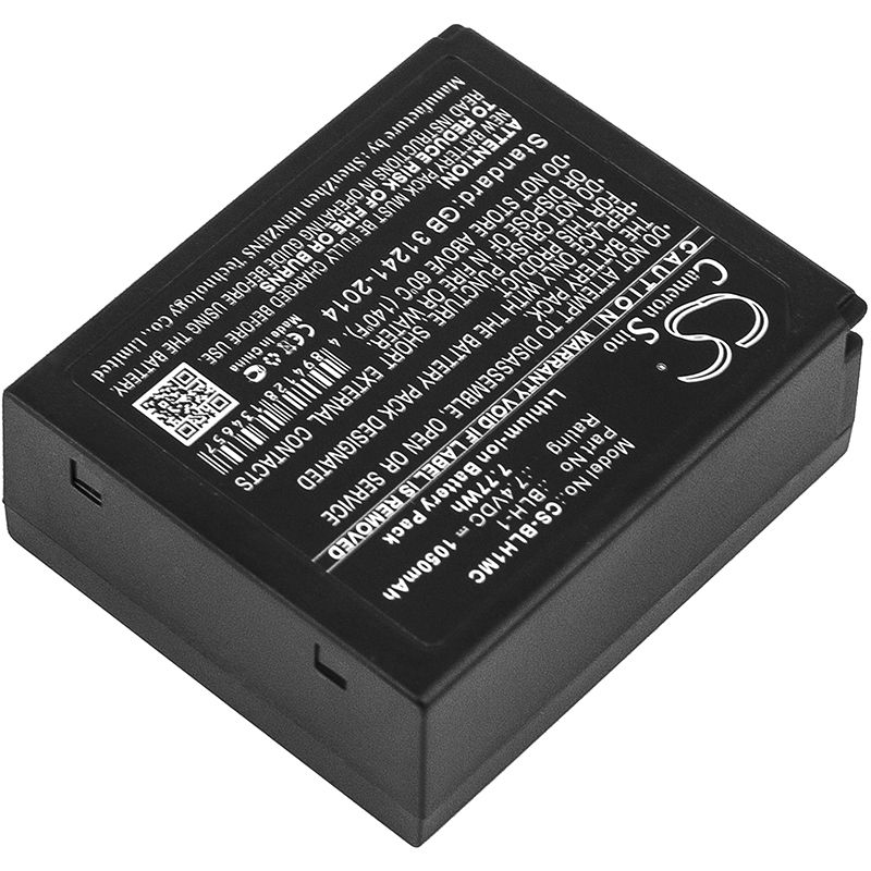 Li-ion Battery fits Olympus, E-m1, E-m1 Mark Ii, Mark Ii Mirrorless 7.4V, 1050mAh Camera Cameron Sino Technology Limited
