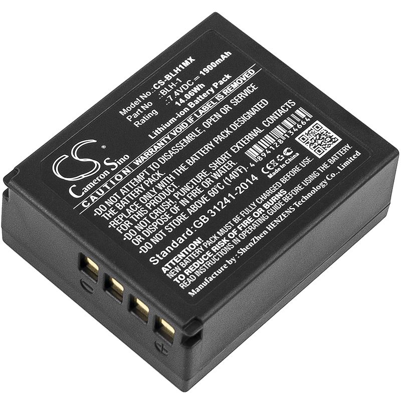 Li-ion Battery Fits Olympus, E-m1, E-m1 Mark Ii, Mark Ii Mirrorless 7.4v, 1900mah Camera Cameron Sino Technology Limited