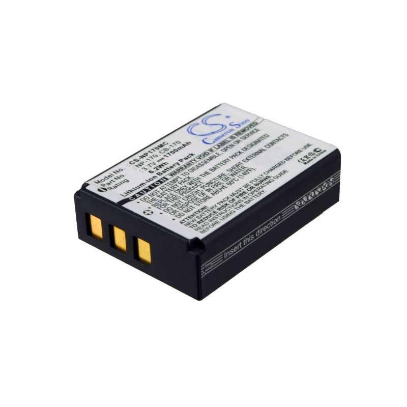 Li-ion Battery Fits Ordro, Hdv-d325, Hdv-d370, Speed 3.7v, 1700mah Camera Cameron Sino Technology Limited