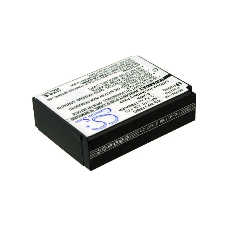 Li-ion Battery Fits Ordro, Hdv-d325, Hdv-d370, Speed 3.7v, 1700mah Camera Cameron Sino Technology Limited