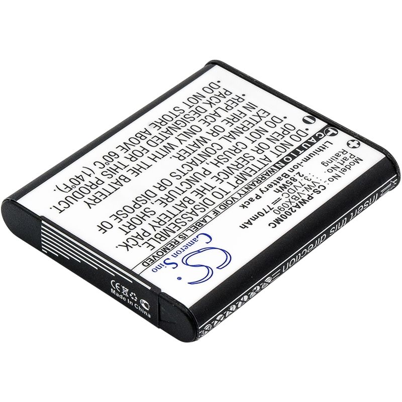 Li-ion Battery Fits Panasonic, Hx-wa03, Hx-wa03h, Hx-wa03w 3.7v, 770mah Camera Cameron Sino Technology Limited