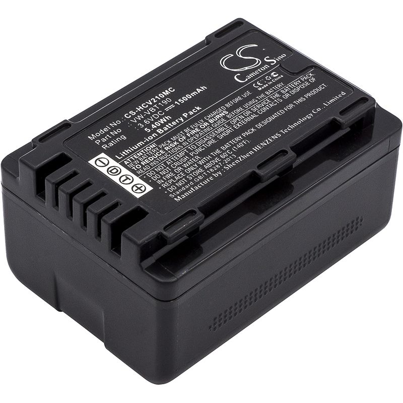 Li-ion Battery fits Panasonic, Hc-250eb, Hc-550eb, Hc-727eb 3.6V, 1500mAh Camera Cameron Sino Technology Limited