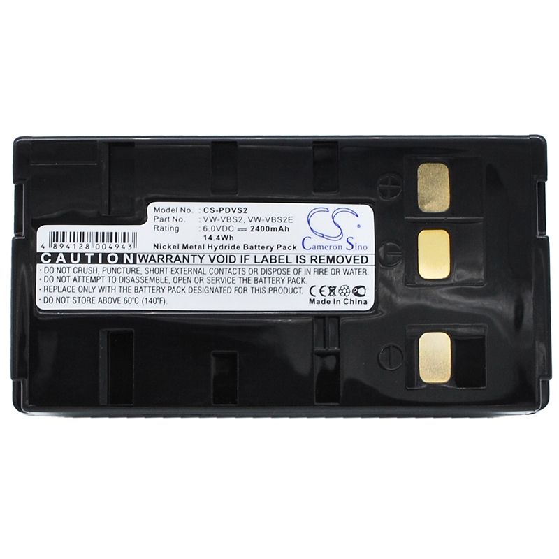 Ni-MH Battery fits Panasonic, Nv-3ccd1, Nv-61, Nv-63 6.0V, 2400mAh Camera Cameron Sino Technology Limited
