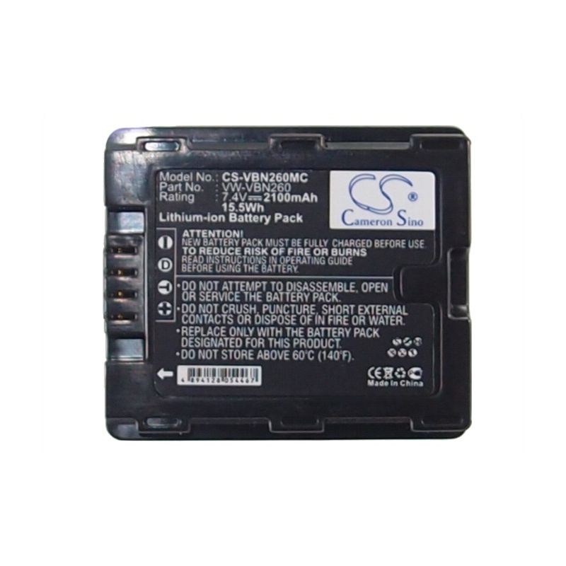 Li-ion Battery Fits Panasonic, Hc-x900, Hc-x900m, Hdc-hs900 7.4v, 2100mah Camera Cameron Sino Technology Limited